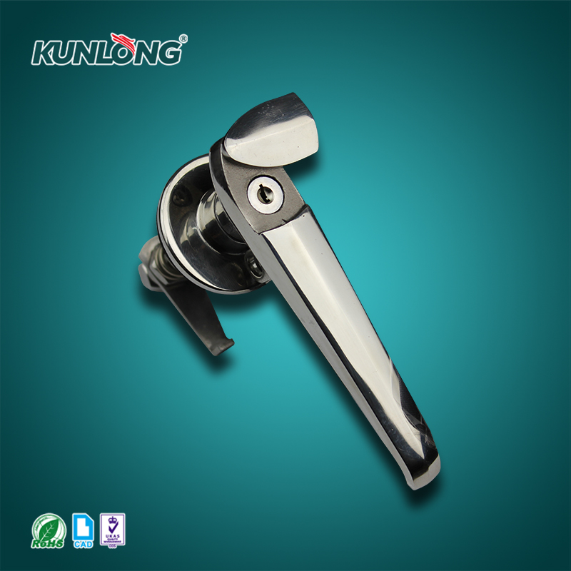 尚坤SK1-309S-2不锈钢把手锁|工业门锁|L型把手锁|长颈防水手柄|自动化设备把手锁