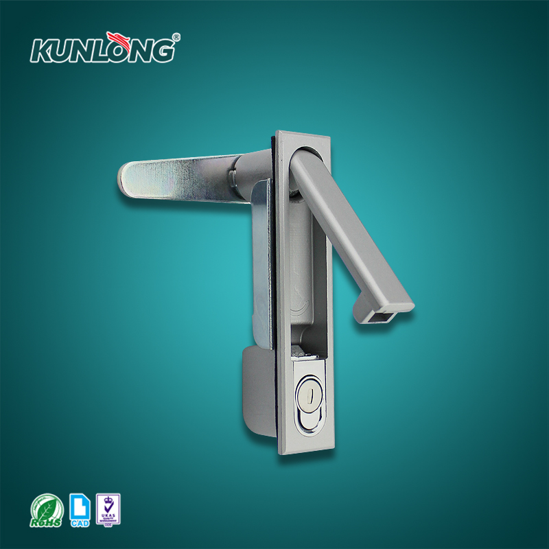 尚坤SK1-023W防尘平面锁|防水电柜锁|按压式平面锁|机柜门锁|旋转手柄锁