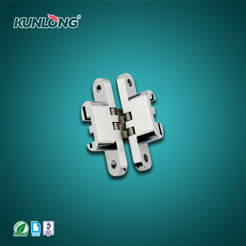 尚坤SK2-16-2锌合金暗藏铰链 锂电设备暗装十字铰链 自动化设备隐藏铰链