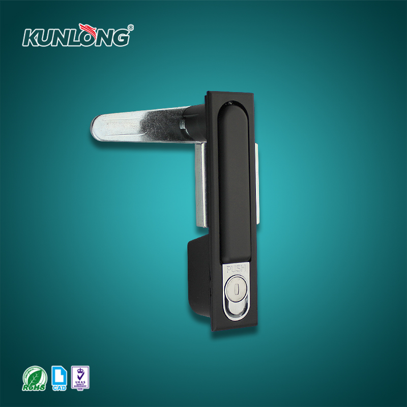 尚坤SK1-023按压式平面锁|防尘平面锁|防水电柜锁|机柜门锁|旋转手柄锁
