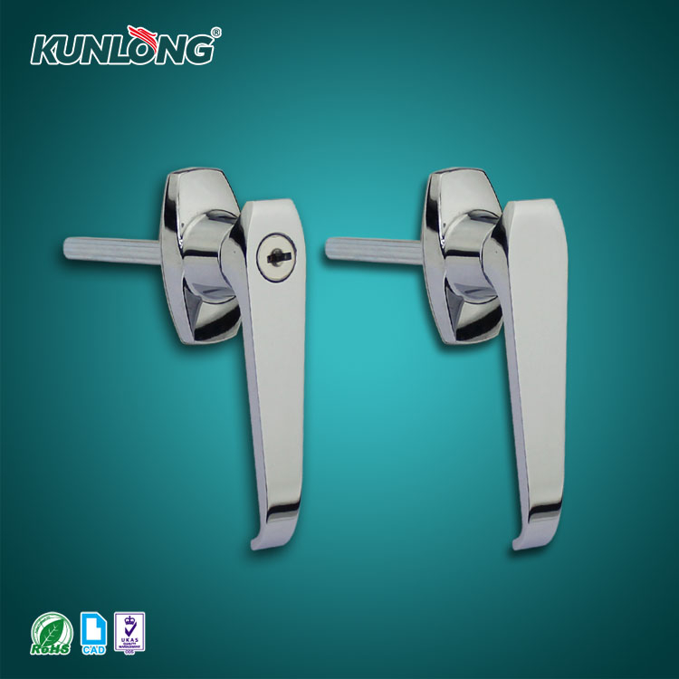 尚坤SK1-312-2锌合金把手锁|L型把手锁|改装车门锁|工业门锁|旋转手柄锁